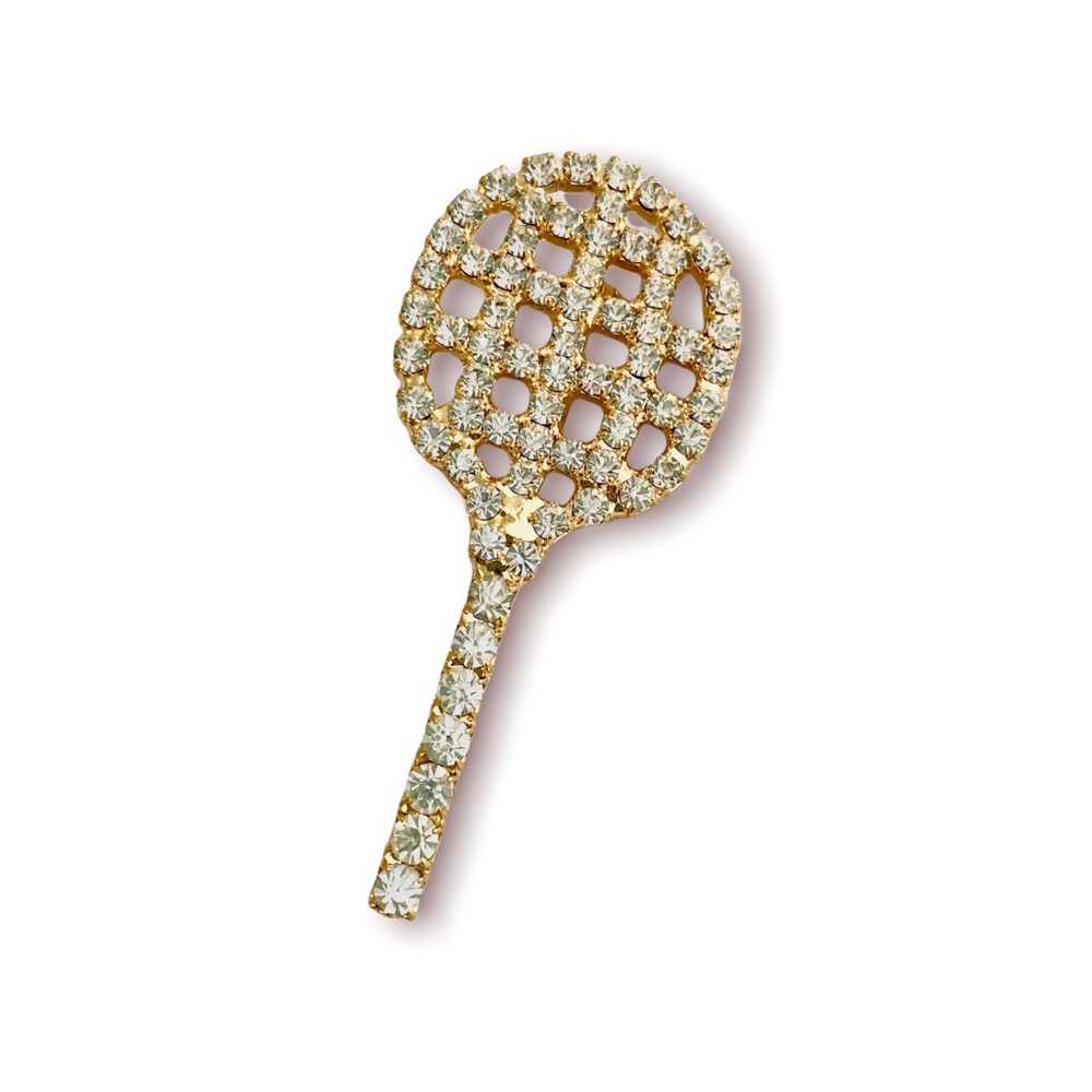 Vintage Mid-century modern unsigned Tennis Brooch